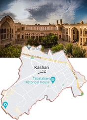 KASHAN — carte illustrée