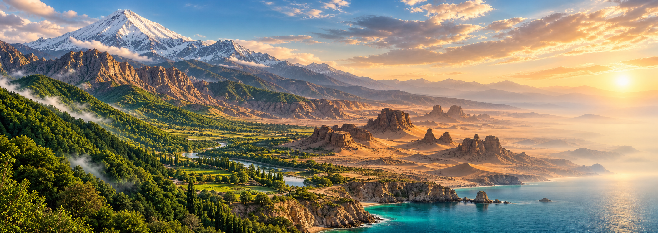 Géographie de l'Iran, montagnes et plateau