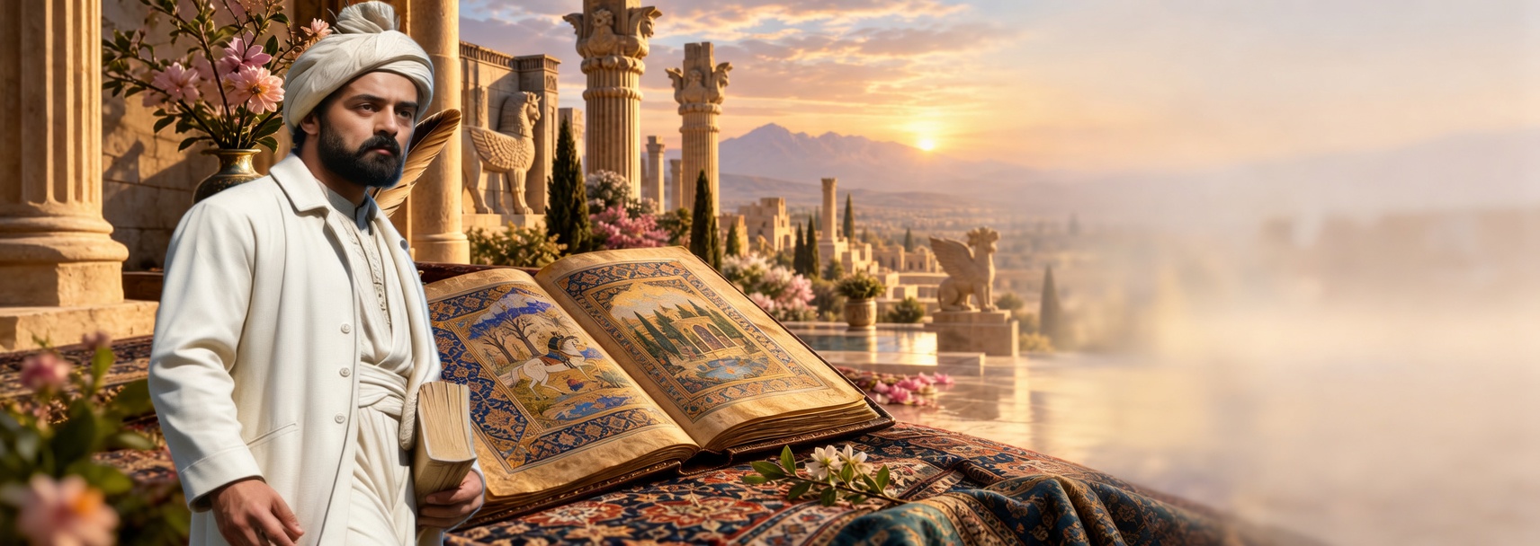 Littérature persane, manuscrit et poésie