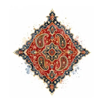 Art et artisanat — médaillon de tapis
